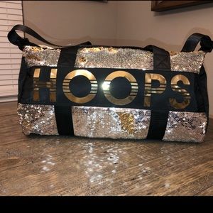 Justice basketball “Hoops” sequin duffle bag
